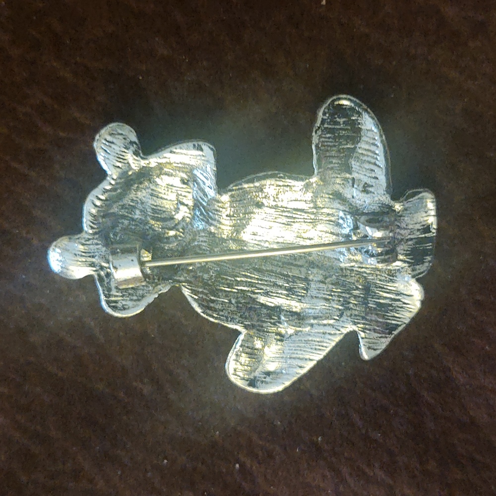 Multi-color Rhinestone Frog Brooch - Picture 2 of 3